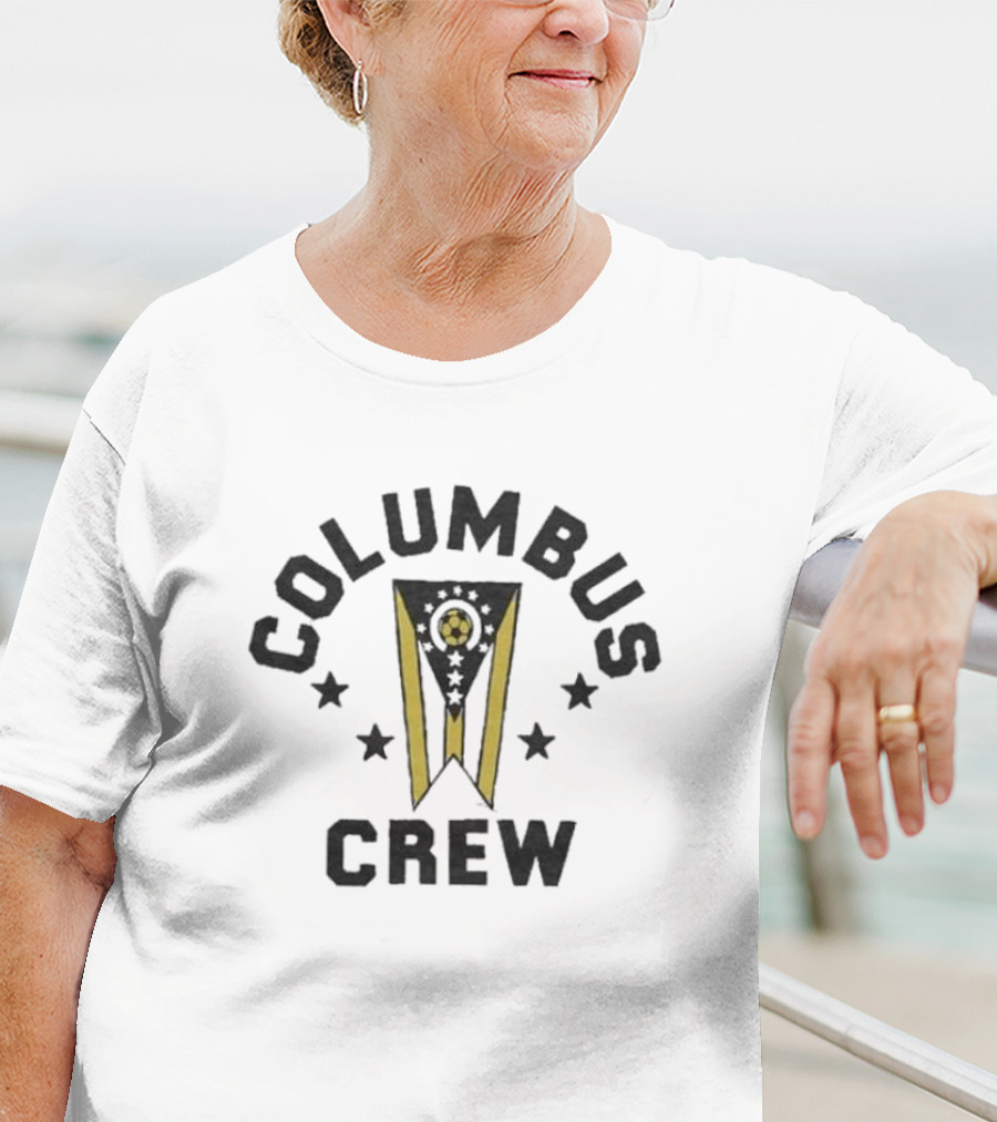 Columbus Crew Soccer Nation Black And Yellow Fan Emblem T-Shirt