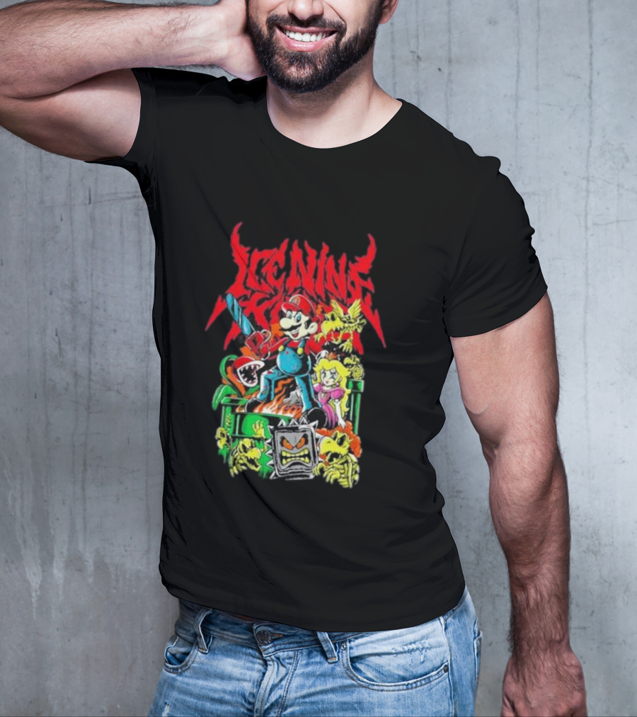 Ice Nine Kills Party Of Darkness Mario Horror Mashup T-Shirt