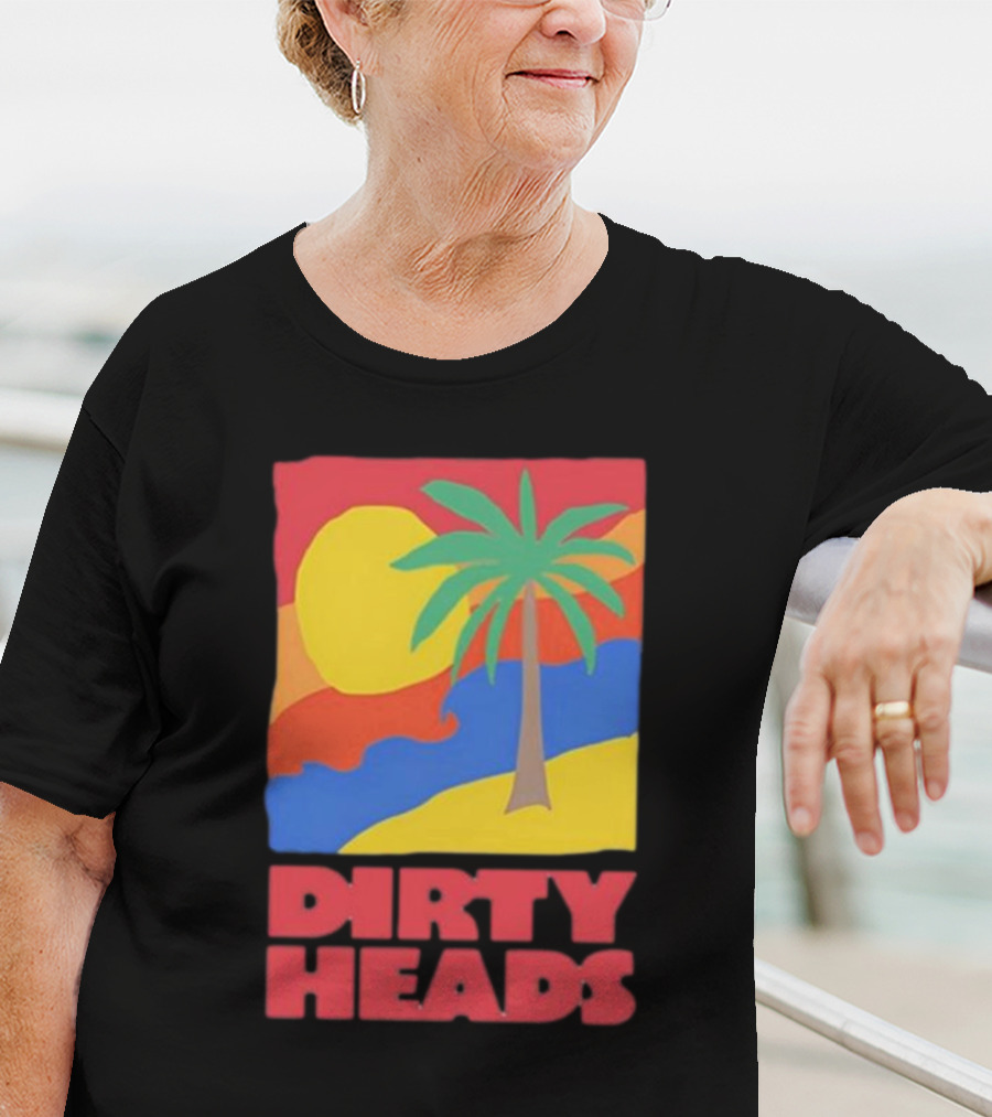 Dirty Heads Palm Tree Sunset Beach Vibes T-Shirt
