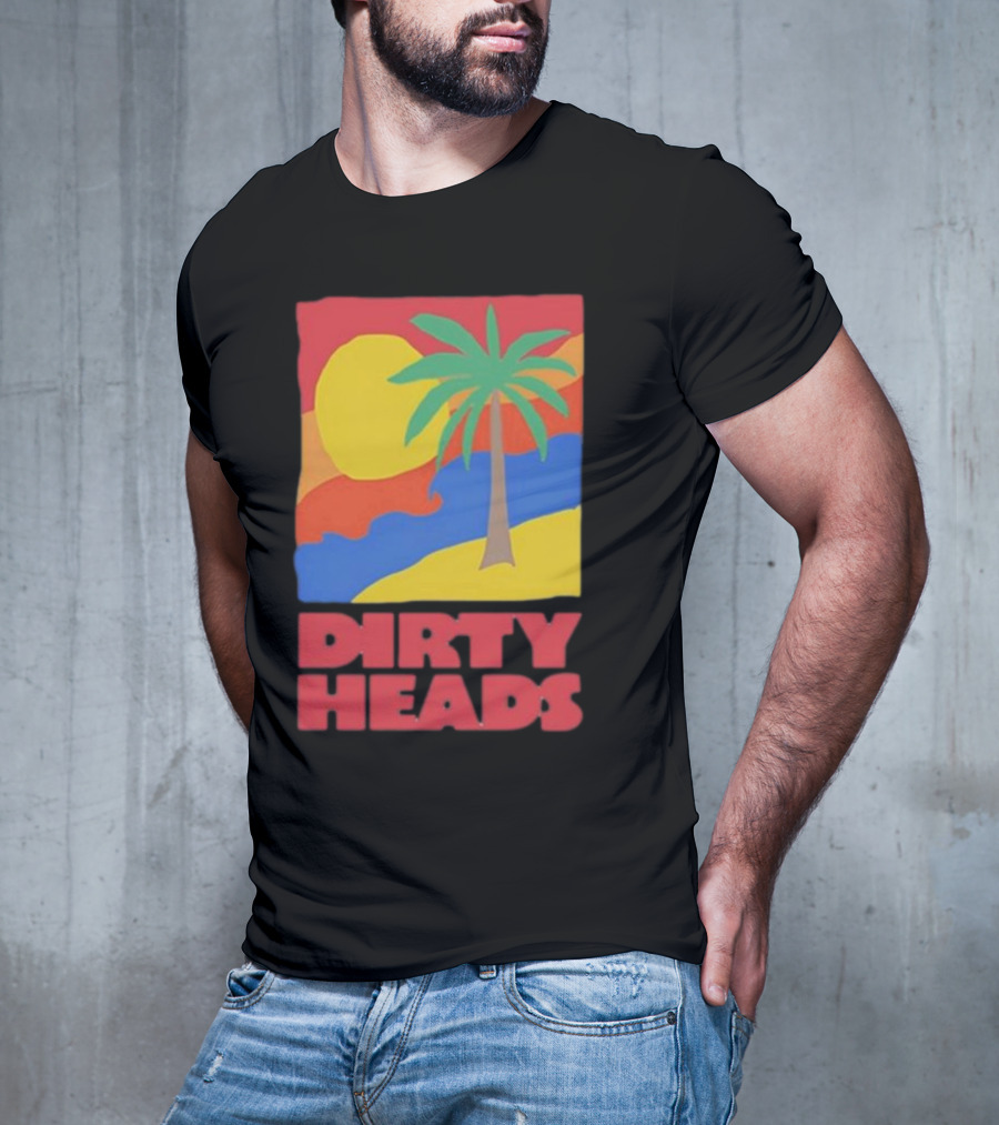 Dirty Heads Palm Tree Sunset Beach Vibes T-Shirt