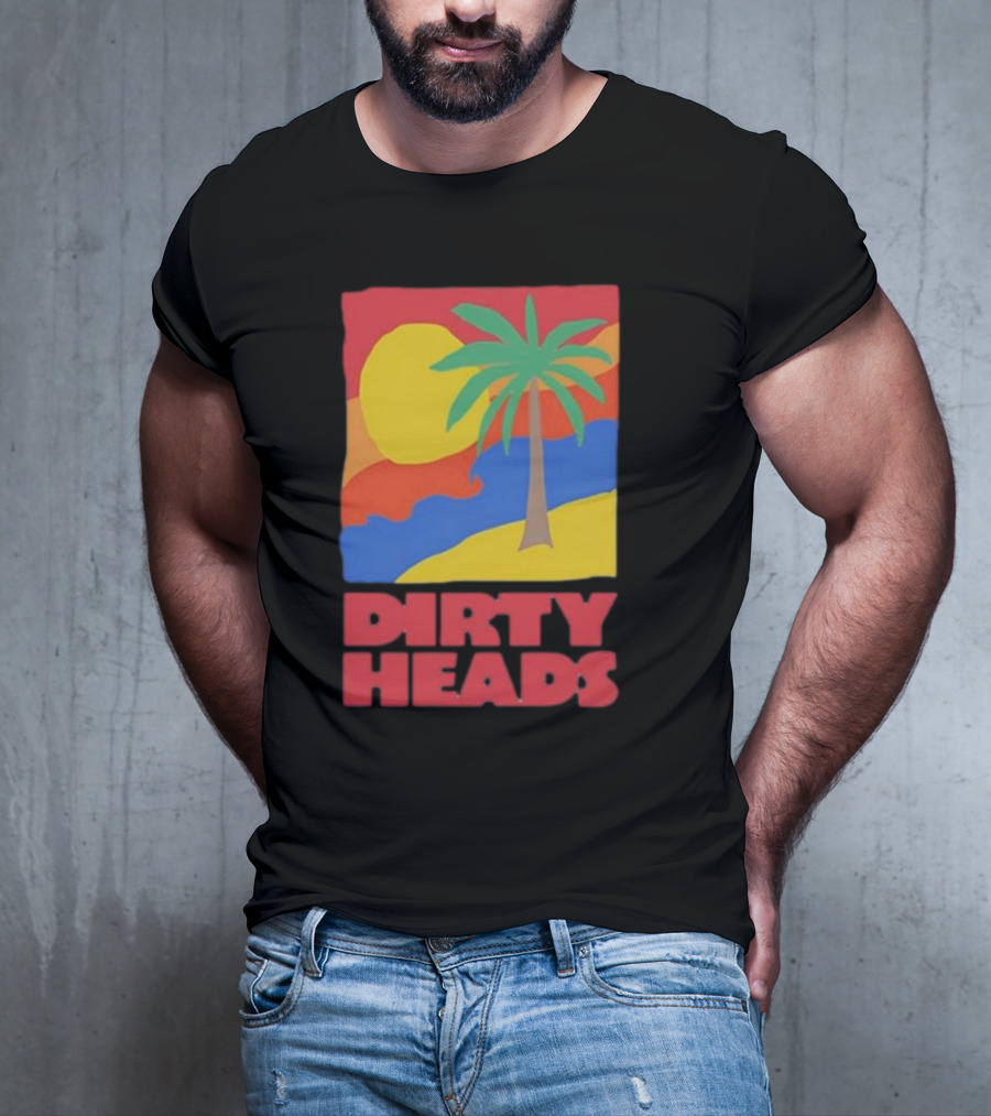 Dirty Heads Palm Tree Sunset Beach Vibes T-Shirt