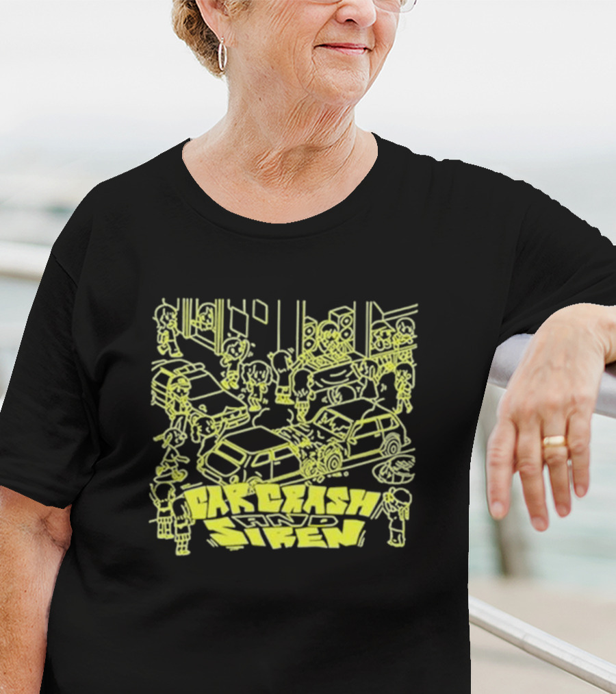 Jazzputin Car Crash Chaos And Siren Scene T-Shirt