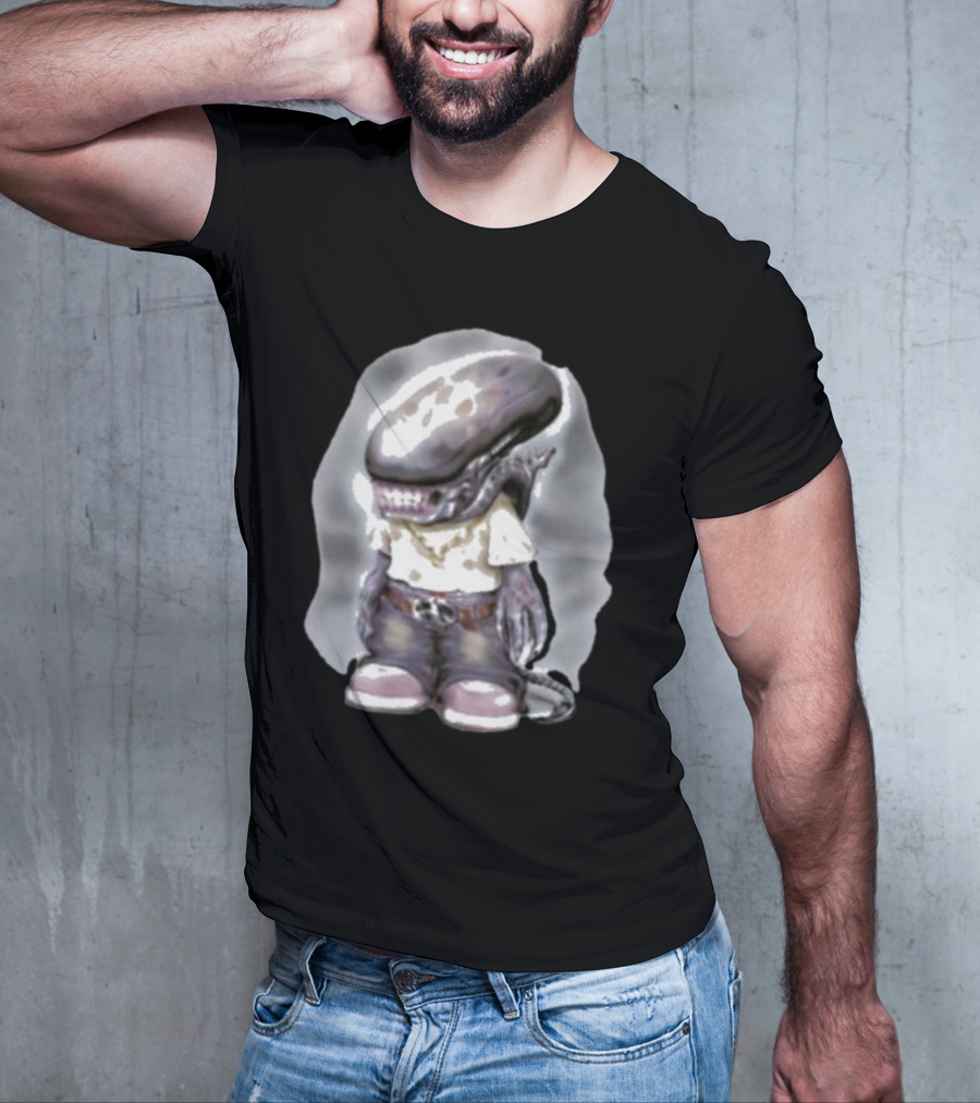 Pedro Xenomorph Alien Style Casual Outfit Character T-Shirt