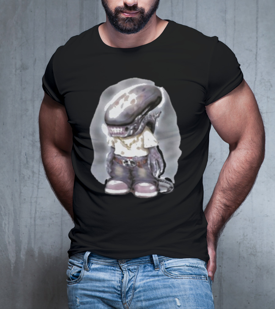 Pedro Xenomorph Alien Style Casual Outfit Character T-Shirt