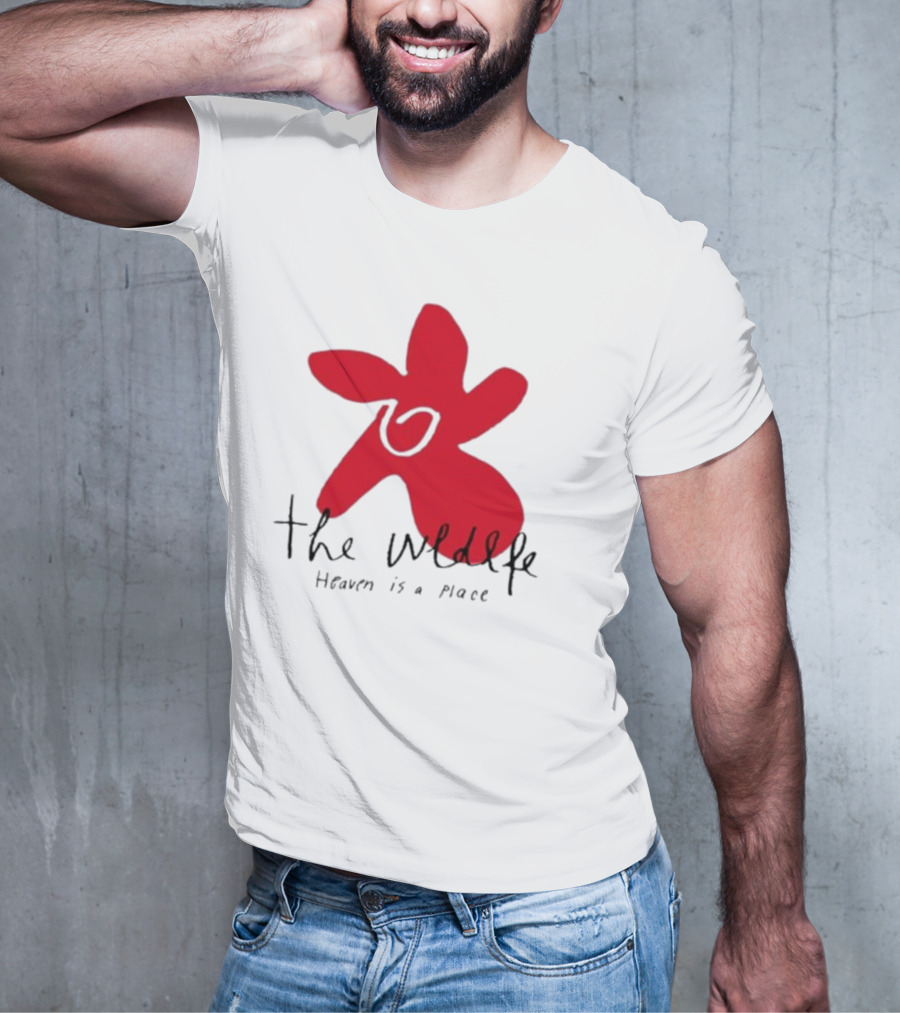 The Wldlfe Heaven Is A Place Red Flower T-Shirt