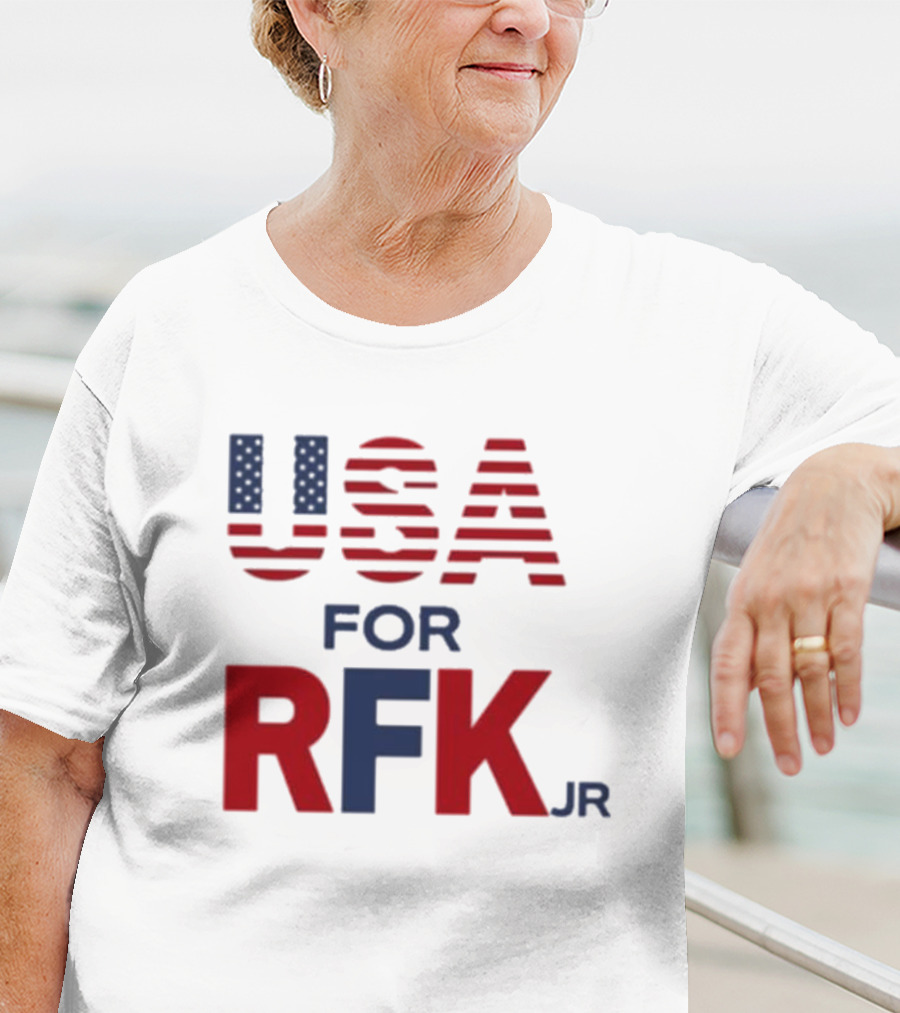USA For RFK Jr American Flag T-Shirt