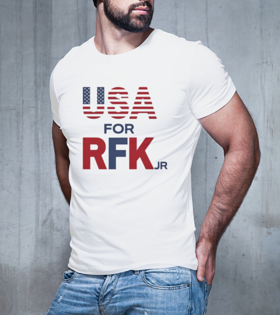 USA For RFK Jr American Flag T-Shirt