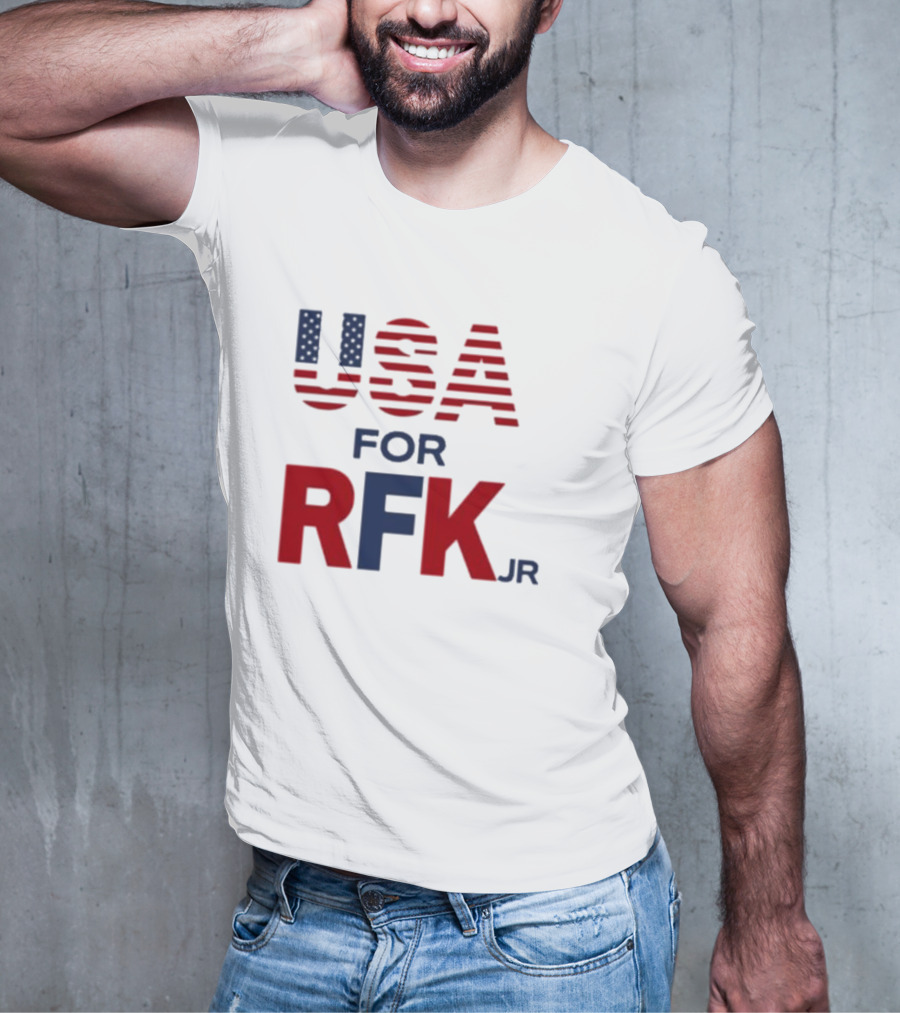 USA For RFK Jr American Flag T-Shirt