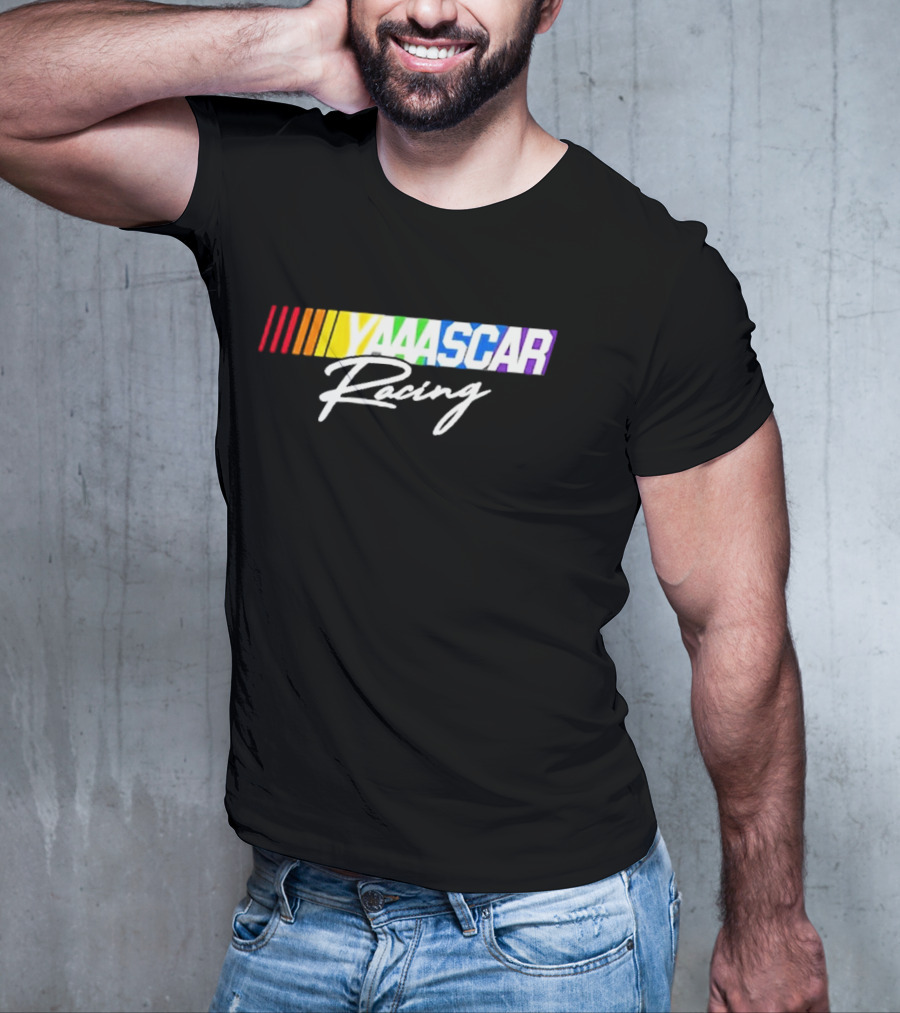 NASCAR Yaaascar Racing Checkered Flag Sports T-Shirt