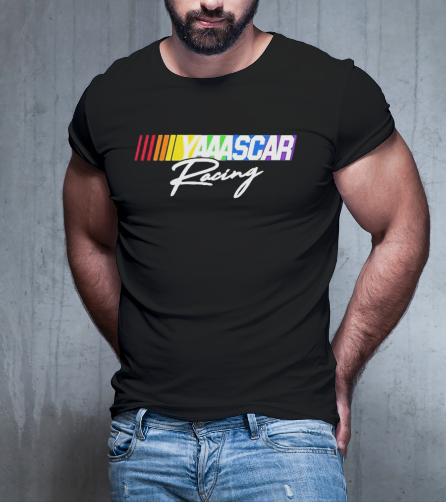 NASCAR Yaaascar Racing Checkered Flag Sports T-Shirt
