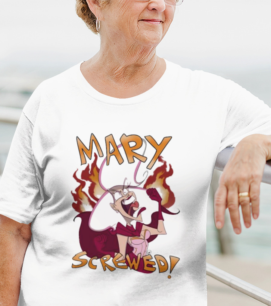 Mortal Kombat Mary Screwed Angry Fire T-Shirt