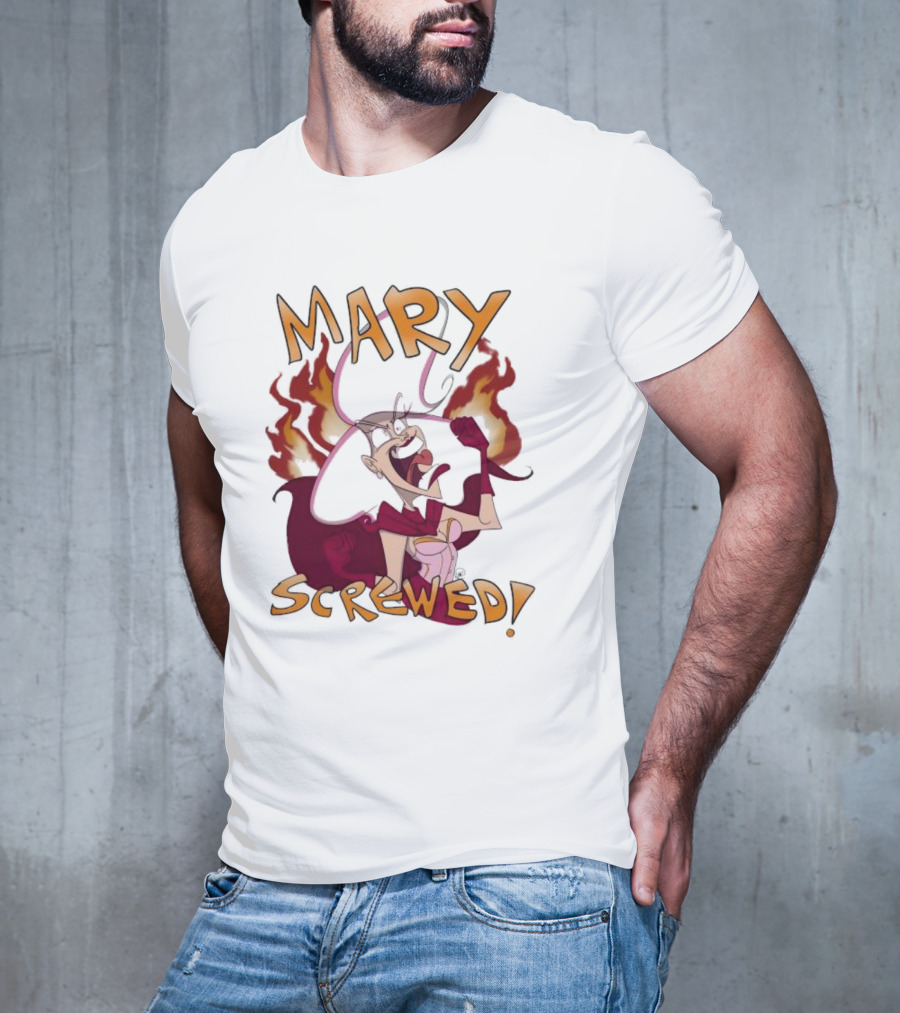Mortal Kombat Mary Screwed Angry Fire T-Shirt