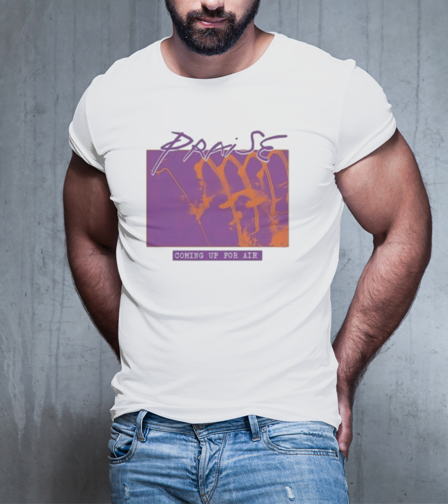 Praise Coming Up For Air Purple And Orange Abstract T-Shirt