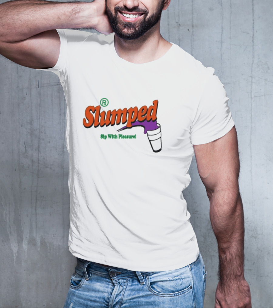Slumpedboyz Newport Sip With Pleasure Slumped Cup T-Shirt