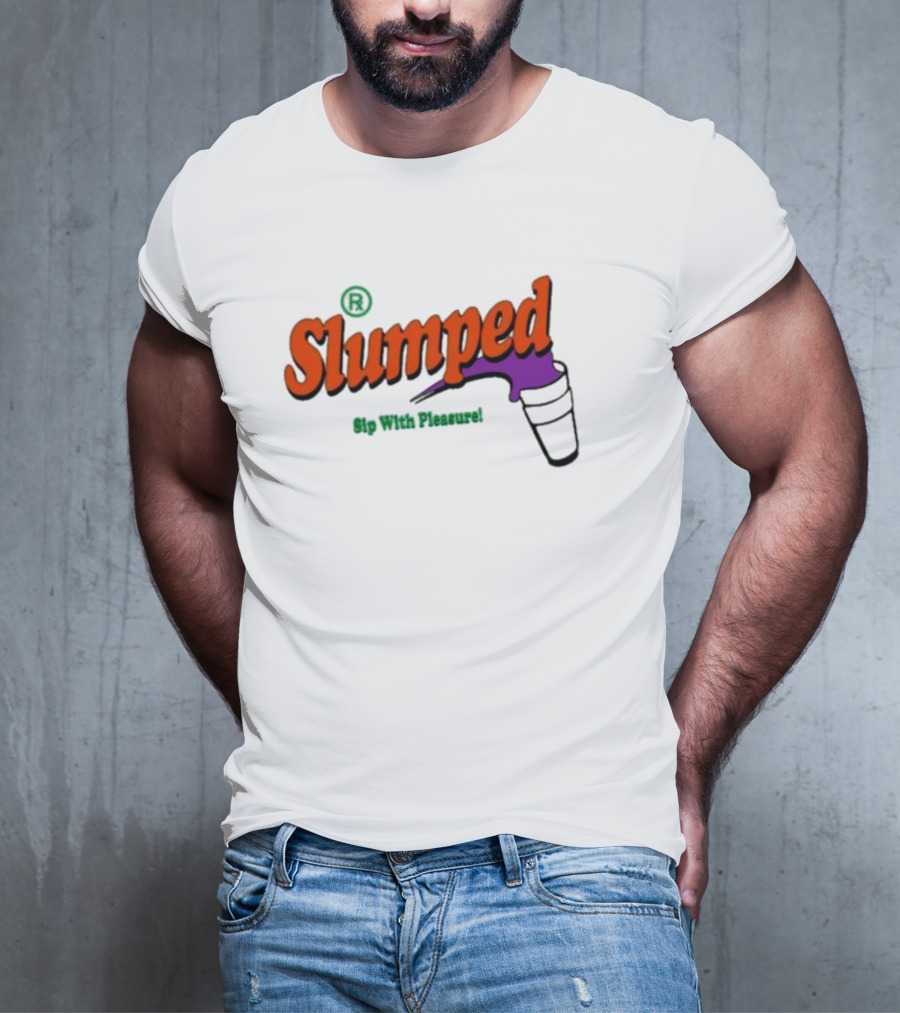 Slumpedboyz Newport Sip With Pleasure Slumped Cup T-Shirt