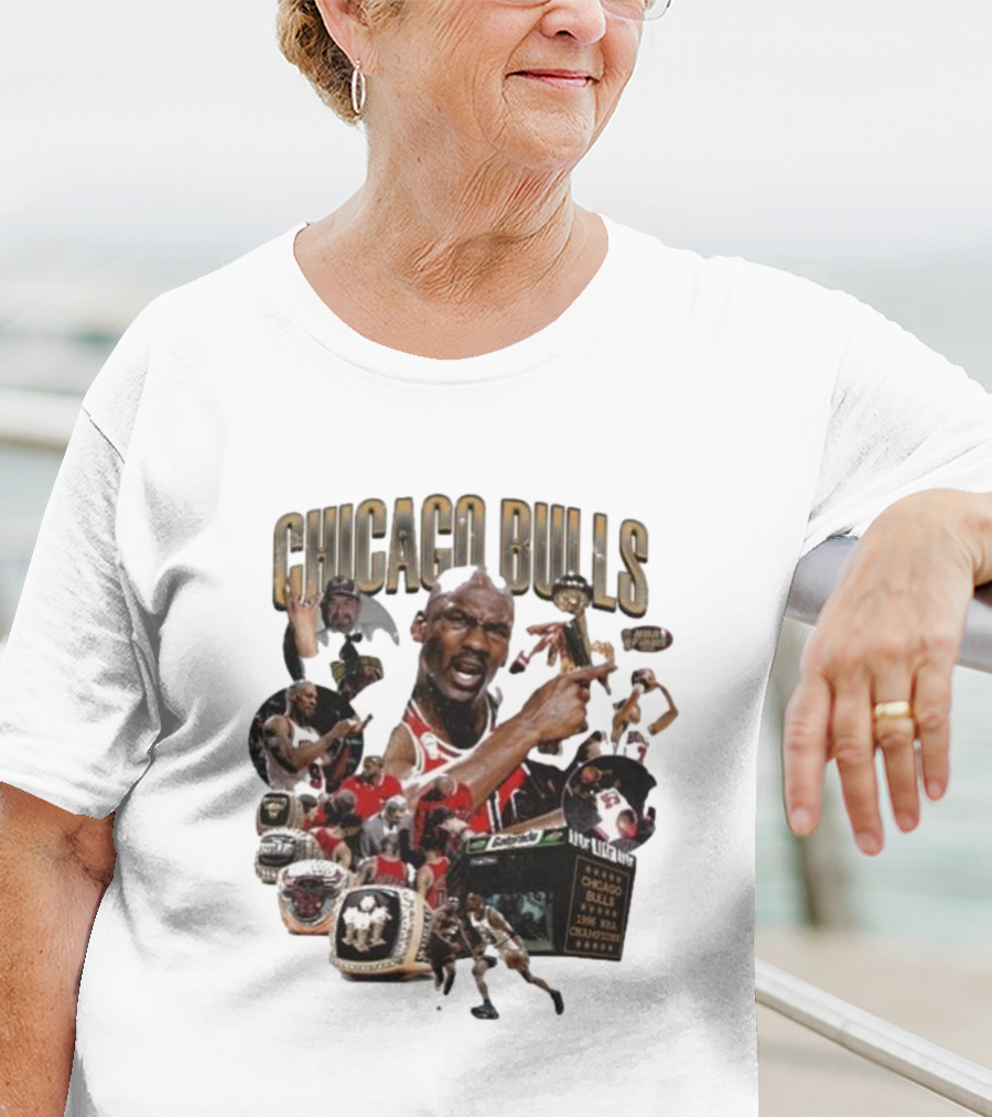 Chicago Bulls NBA Legends And Victory Celebrations T-Shirt