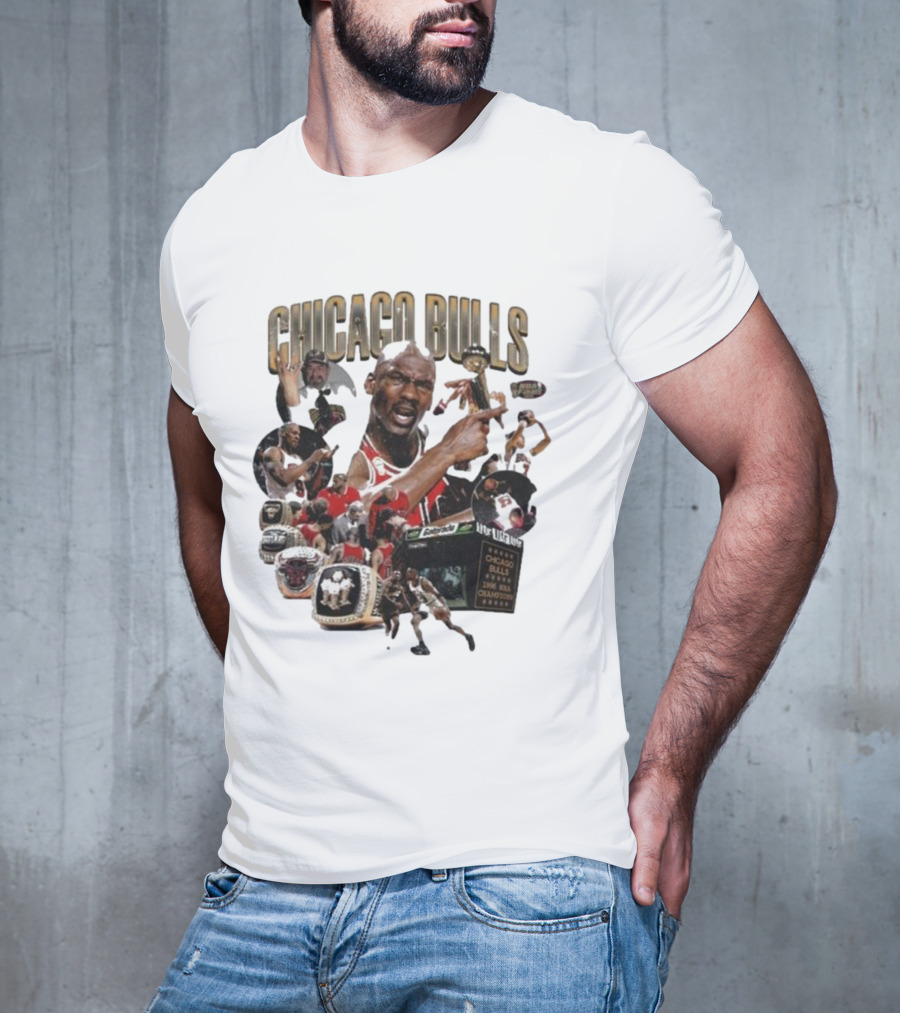 Chicago Bulls NBA Legends And Victory Celebrations T-Shirt