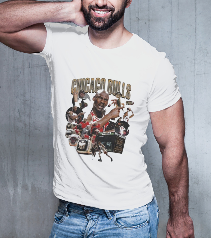 Chicago Bulls NBA Legends And Victory Celebrations T-Shirt