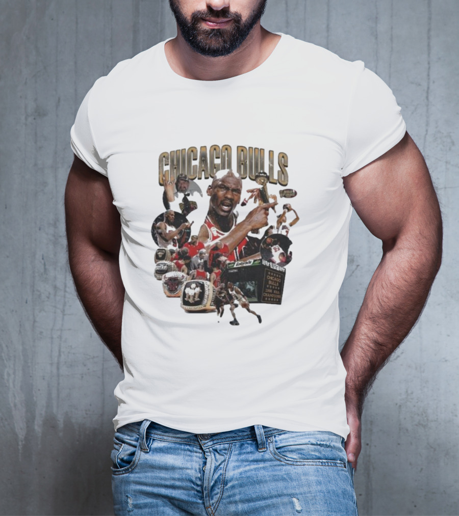 Chicago Bulls NBA Legends And Victory Celebrations T-Shirt