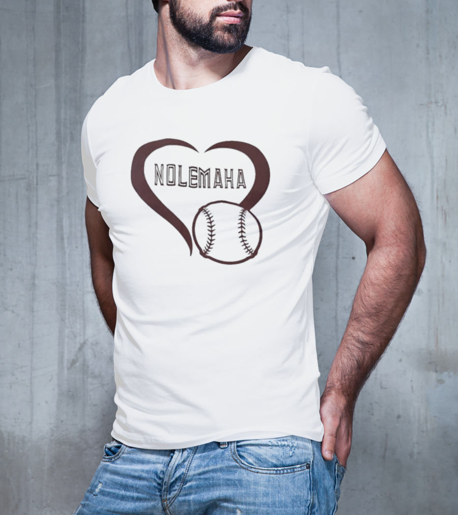 Nolemaha Baseball Heart T-Shirt