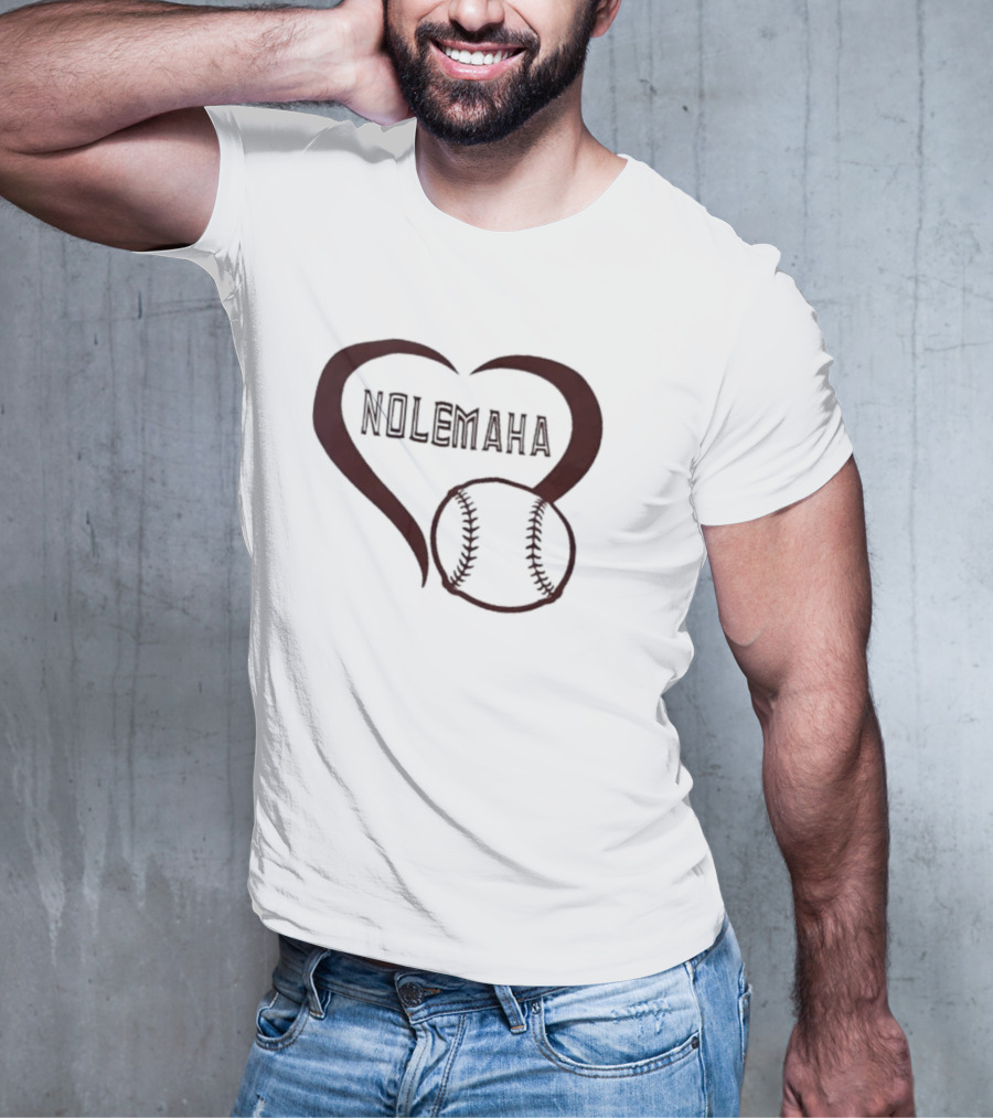 Nolemaha Baseball Heart T-Shirt