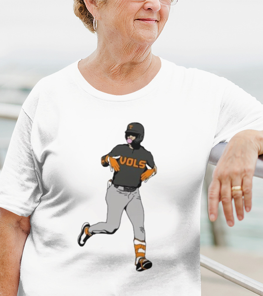 VOLS Baseball Player Bubblegum T-Shirt