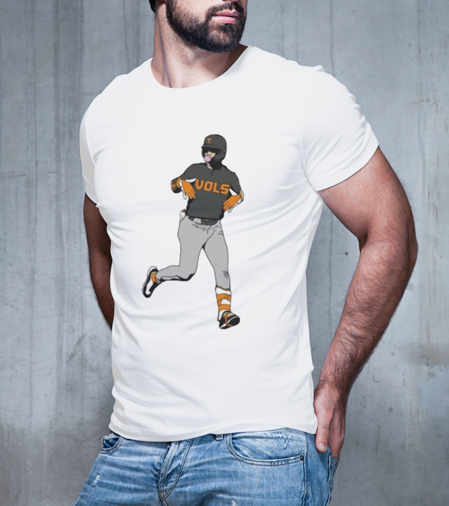 VOLS Baseball Player Bubblegum T-Shirt
