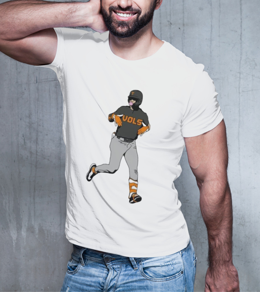 VOLS Baseball Player Bubblegum T-Shirt