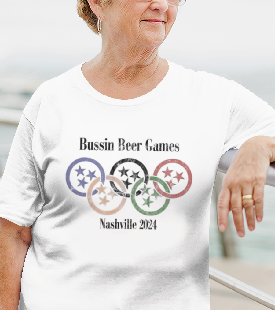 Bussin’ With The Boys Bussin Beer Games Nashville T-Shirt