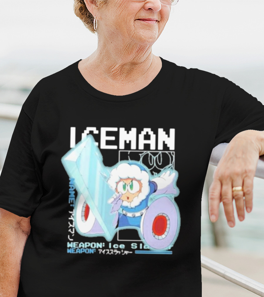 Capcom Iceman Mega Man Weapon Ice Slasher T-Shirt