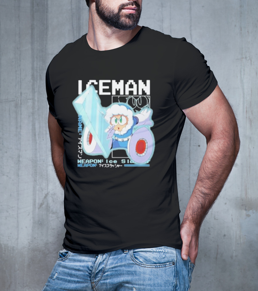 Capcom Iceman Mega Man Weapon Ice Slasher T-Shirt