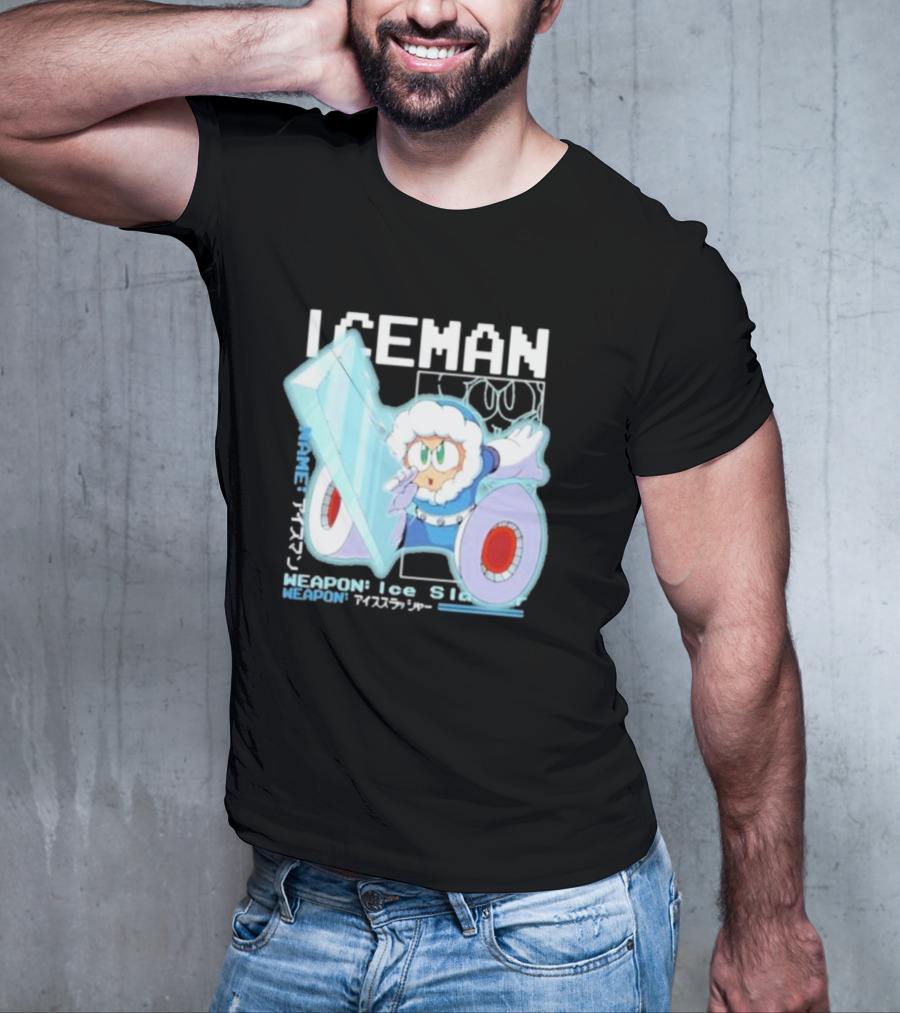Capcom Iceman Mega Man Weapon Ice Slasher T-Shirt
