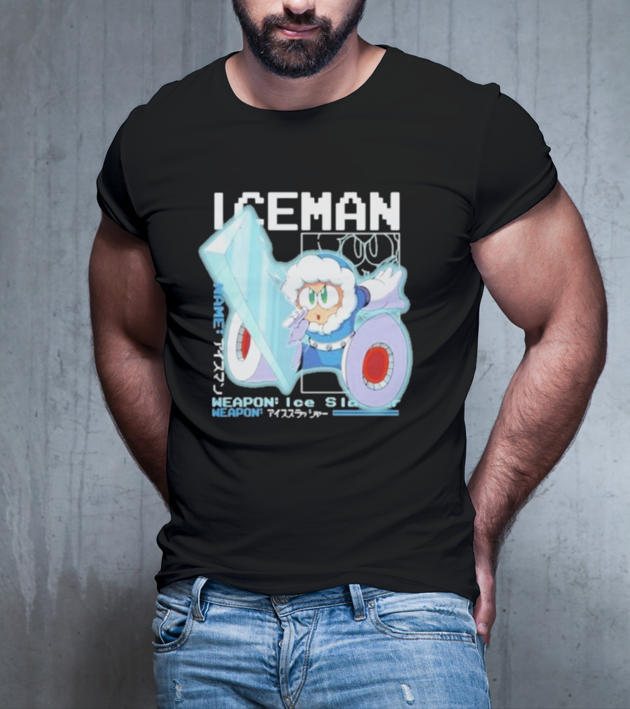 Capcom Iceman Mega Man Weapon Ice Slasher T-Shirt