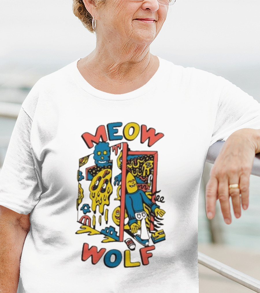 Meow Wolf Killer Acid X Mw Drippy Door Trippy Psychedelic T-Shirt