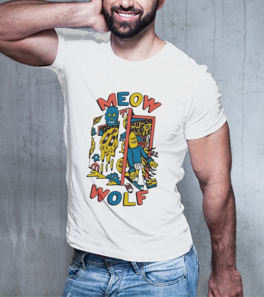Meow Wolf Killer Acid X Mw Drippy Door Trippy Psychedelic T-Shirt