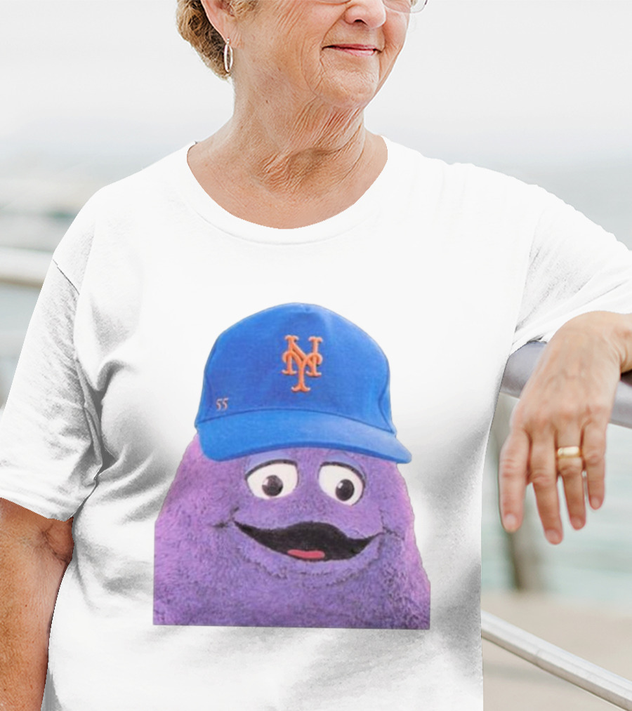 Lgm Grimace New York Mets Mascot Baseball Cap T-Shirt