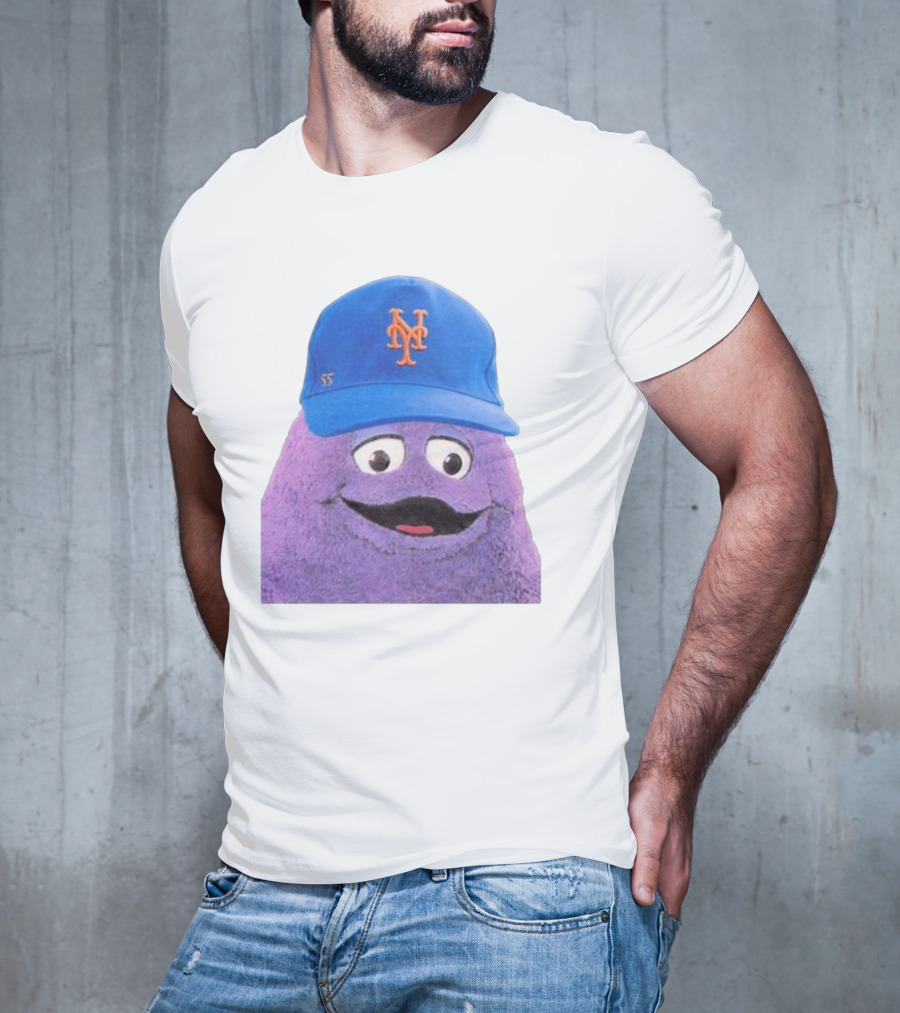 Lgm Grimace New York Mets Mascot Baseball Cap T-Shirt