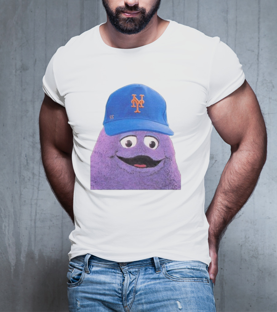 Lgm Grimace New York Mets Mascot Baseball Cap T-Shirt
