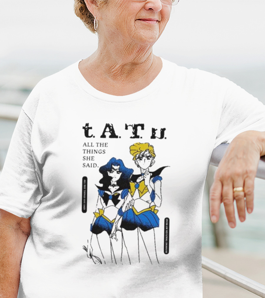 T.A.T.u. All The Things She Said Sailor Moon Inspired Characters T-Shirt