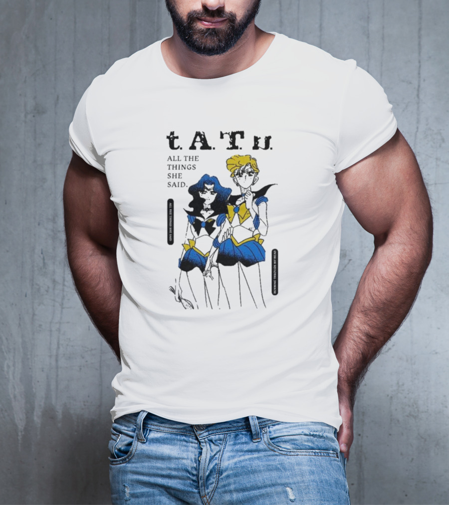 T.A.T.u. All The Things She Said Sailor Moon Inspired Characters T-Shirt