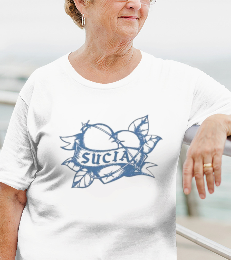 Sucia Heart Banner Tattoo Design Raglan T-Shirt
