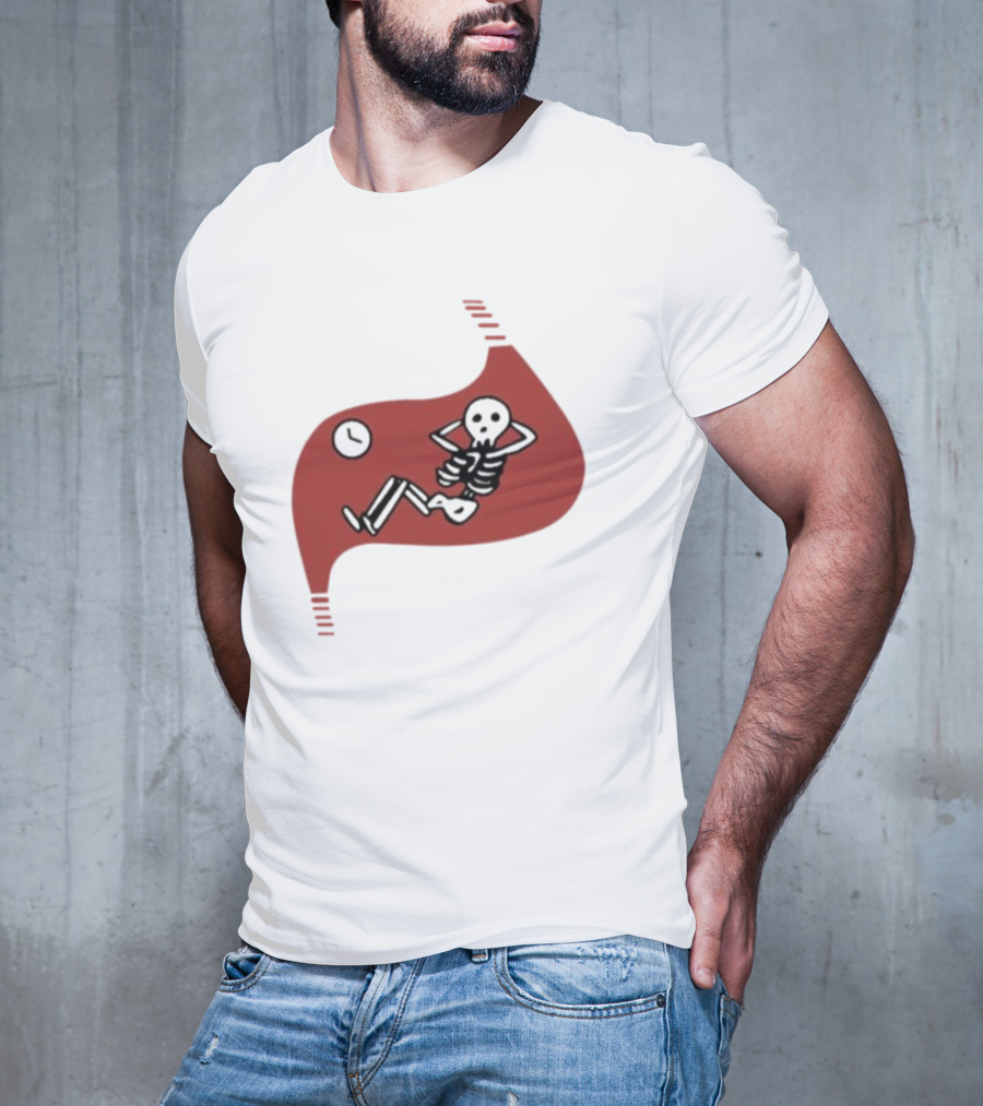Death Of Dungeon Meshi Falin Skeleton Inside Red Stomach T-Shirt