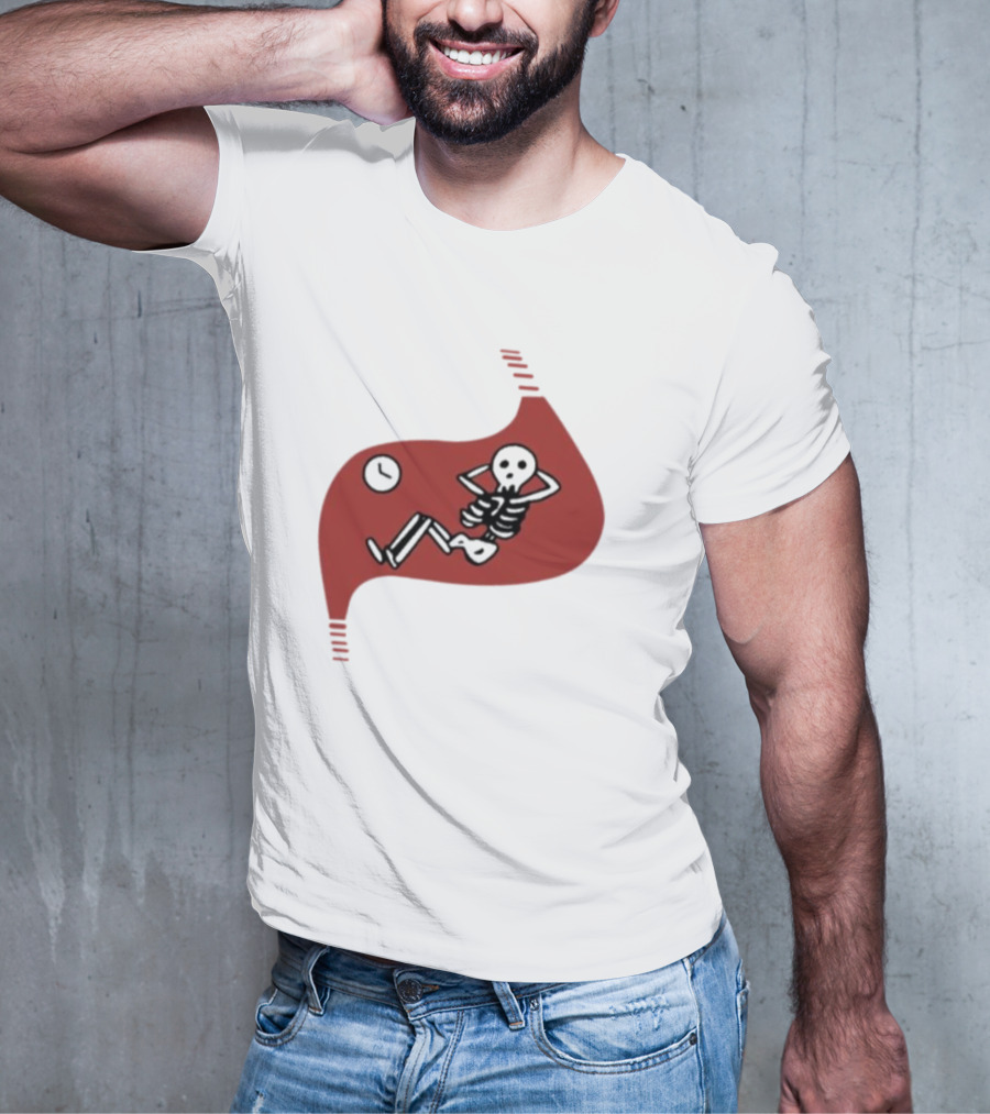 Death Of Dungeon Meshi Falin Skeleton Inside Red Stomach T-Shirt
