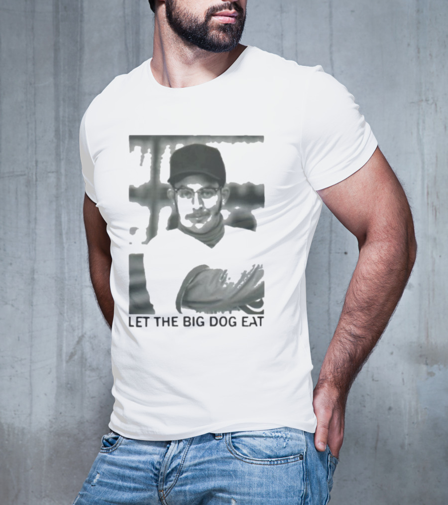 Let The Big Dog Eat - Baseball Pitcher In Action T-Shirt