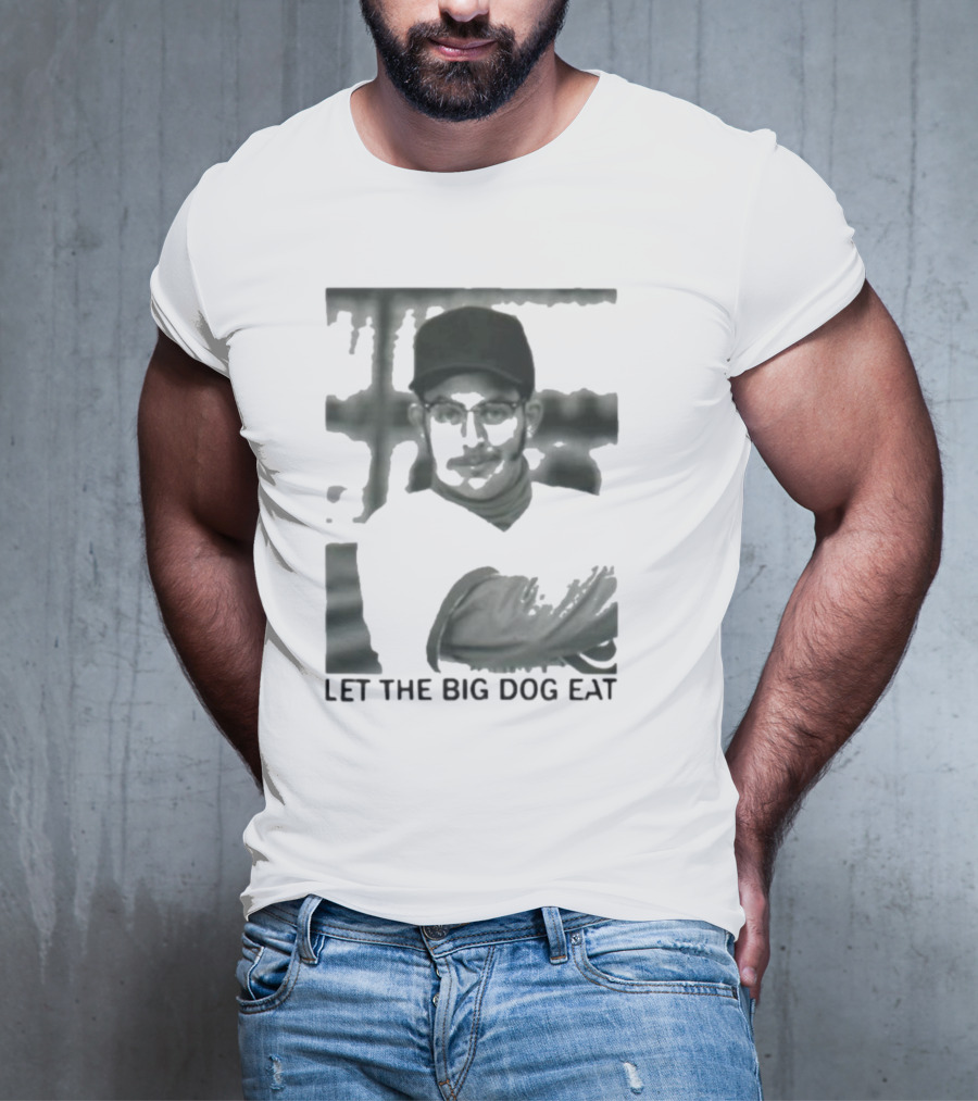 Let The Big Dog Eat - Baseball Pitcher In Action T-Shirt