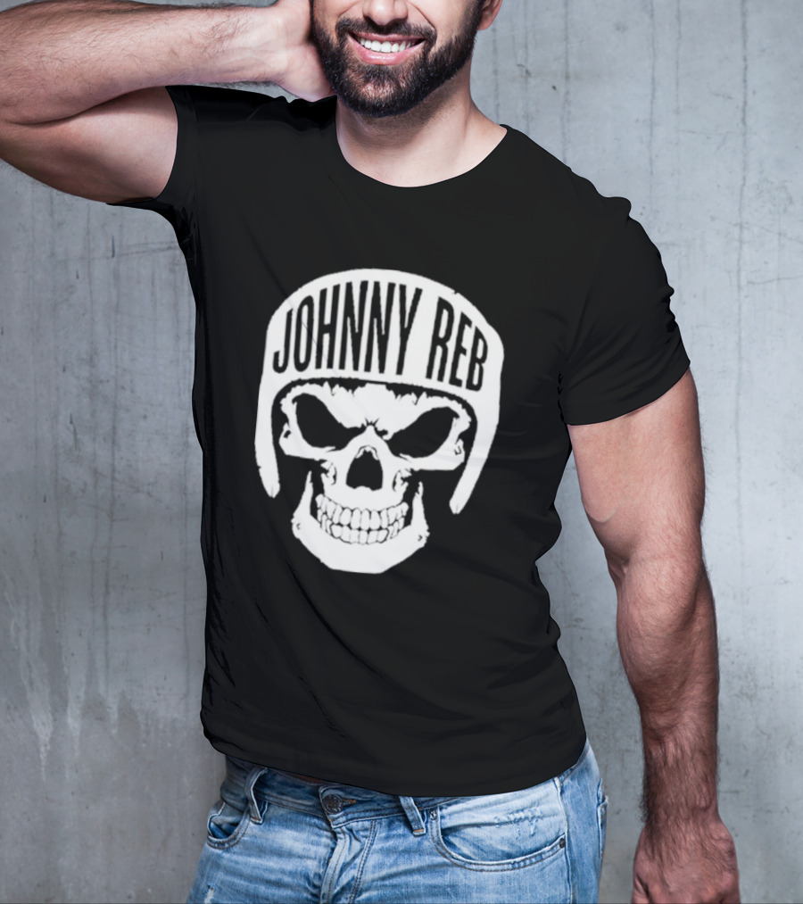 Johnny Reb Skull Helmet Classic T-Shirt
