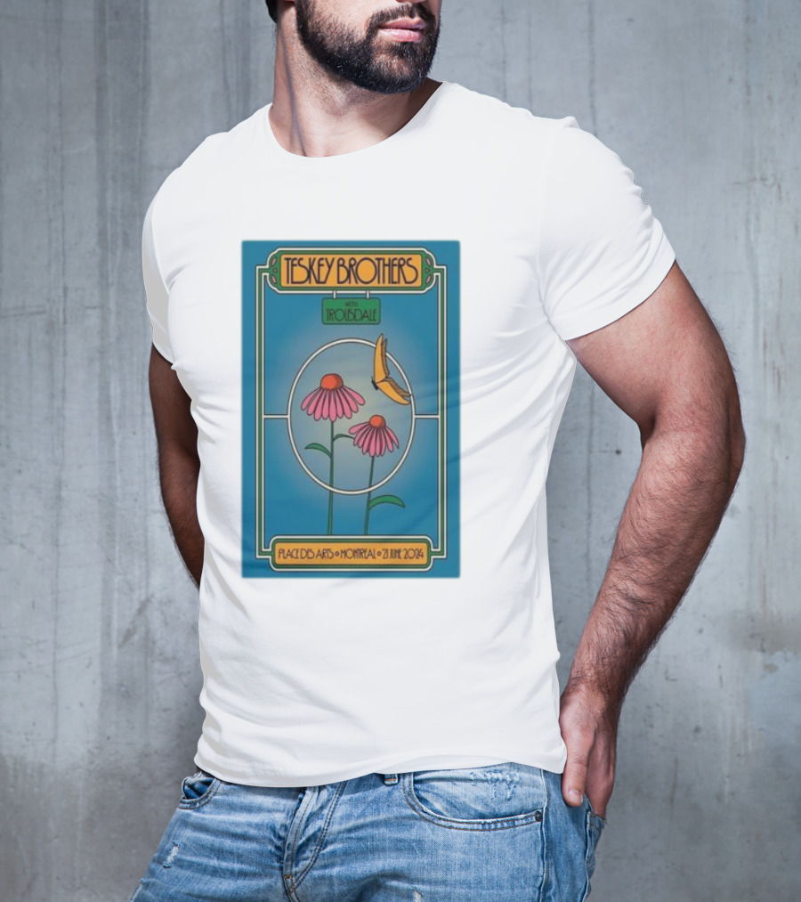 Teskey Brothers With Iron And Wine Place Des Arts Montreal June 21 T-Shirt