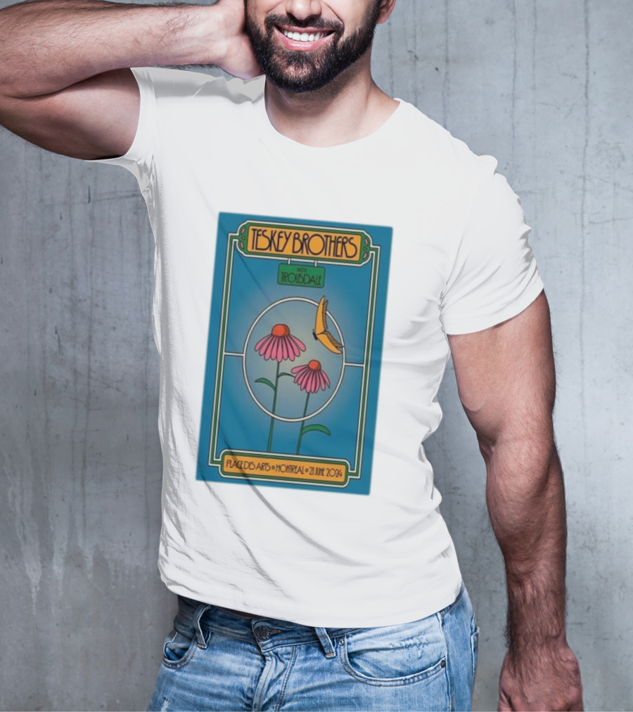 Teskey Brothers With Iron And Wine Place Des Arts Montreal June 21 T-Shirt