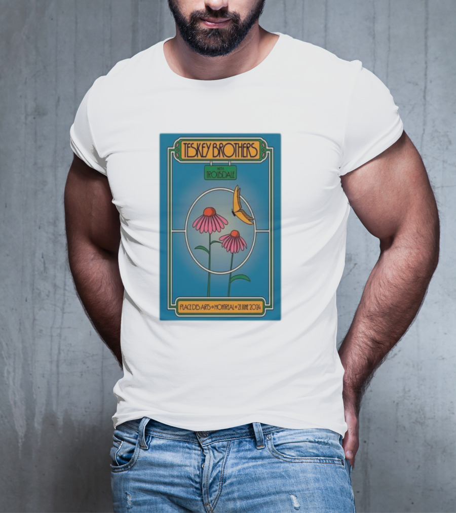 Teskey Brothers With Iron And Wine Place Des Arts Montreal June 21 T-Shirt