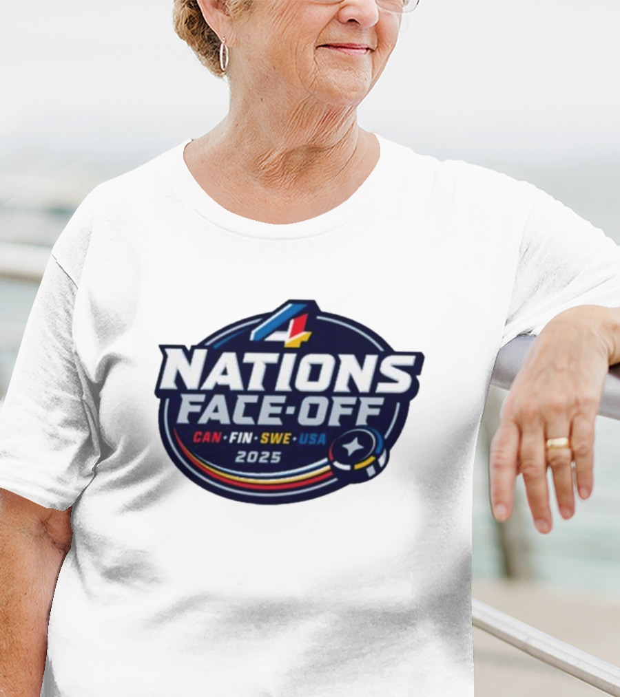 4 Nations Face-Off 2025 CAN FIN SWE USA T-Shirt